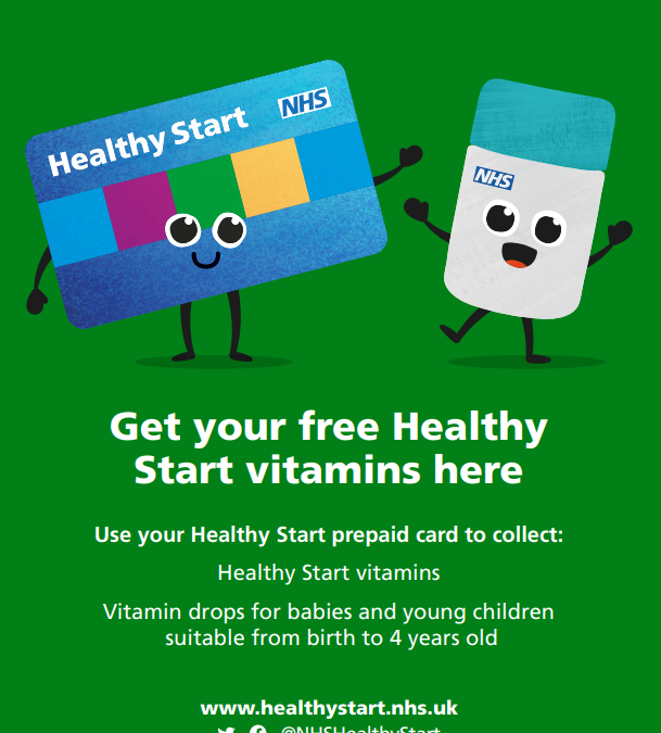 Healthy Start Vitamins available from the Family Hub